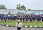 Tingkatkan Kebugaran Jasmani, Warga Binaan Antusias ikuti Senam Rutin di Lapas Kelas IIA Purwokerto