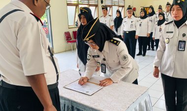 Wujudkan Birokrasi Bersih, Bapas Purwokerto Gelar Penandatanganan Komitmen Bersama Pembangunan Zona Integritas 2026